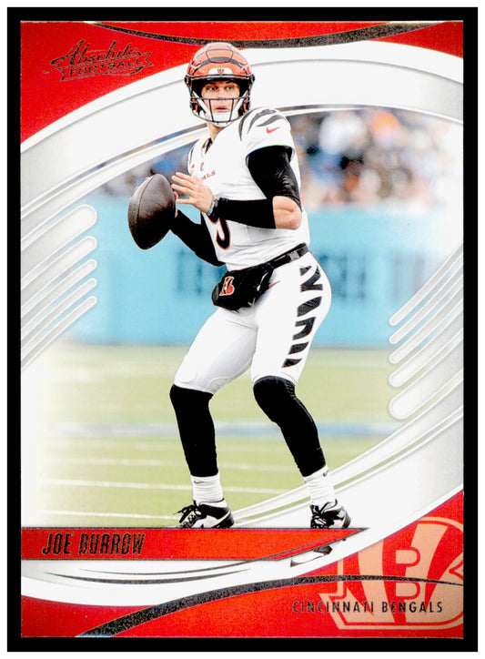 2025 Panini Absolute Joe Burrow Card Orange Cincinnati Bengals #37