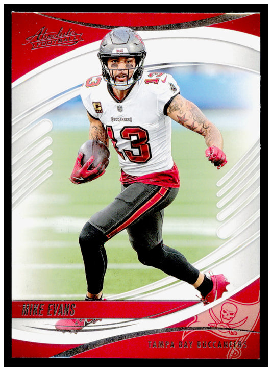 2025 Panini Absolute Mike Evans Card Blue Tampa Bay Buccaneers #27