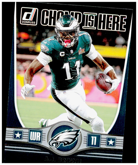 2025 Donruss A.J. Brown Card Champ is Here Philadelphia Eagles #CIH-AJB