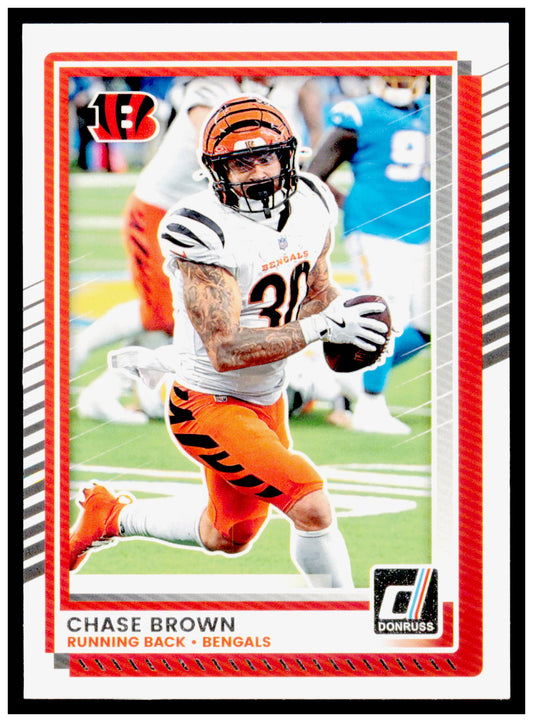 2025 Donruss Chase Brown Card Cincinnati Bengals #294