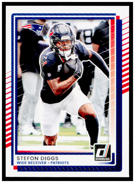 2025 Donruss Stefon Diggs Card New England Patriots #236