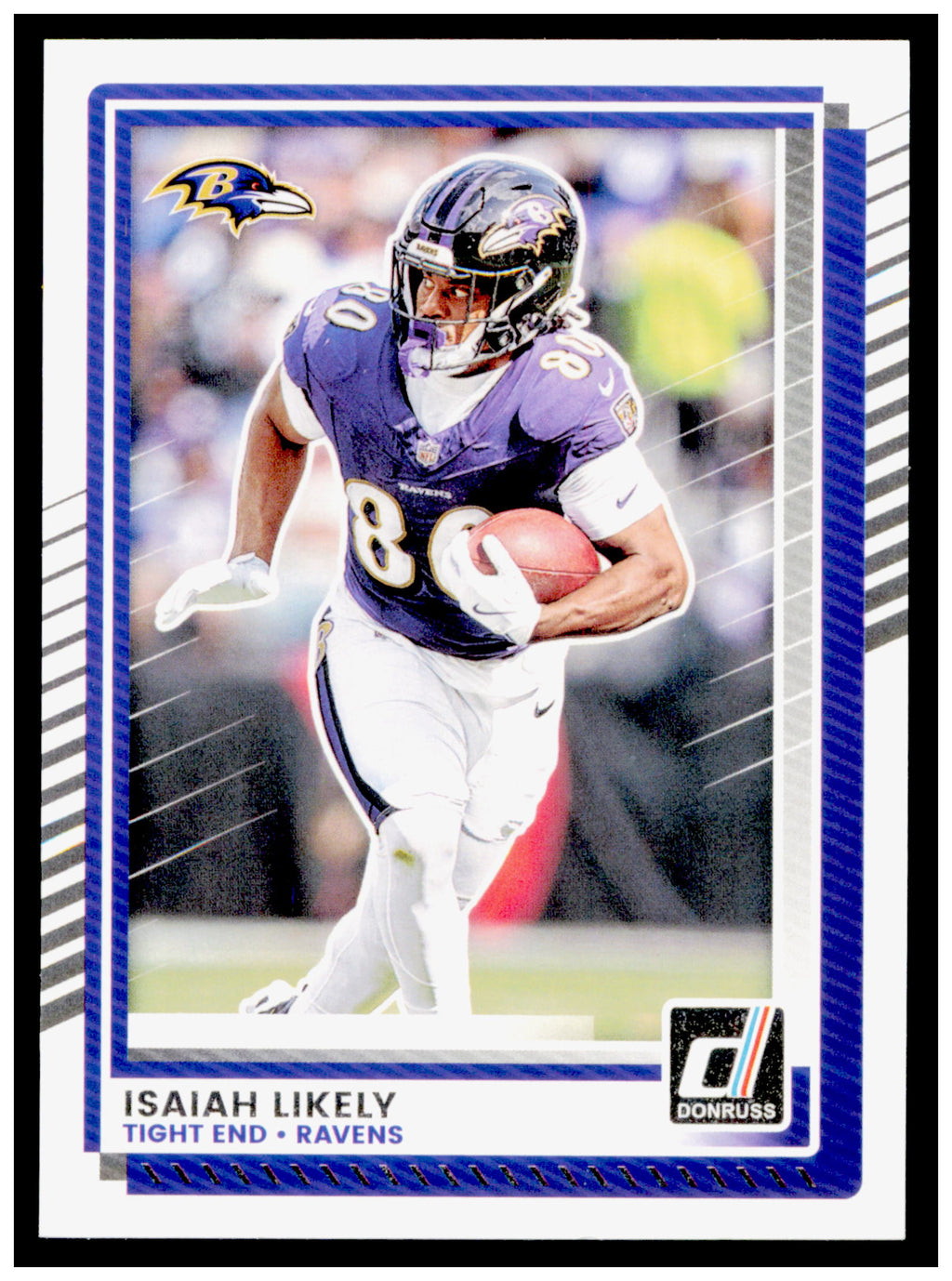 2025 Donruss Isaiah Likely Card No Name Baltimore Ravens #133