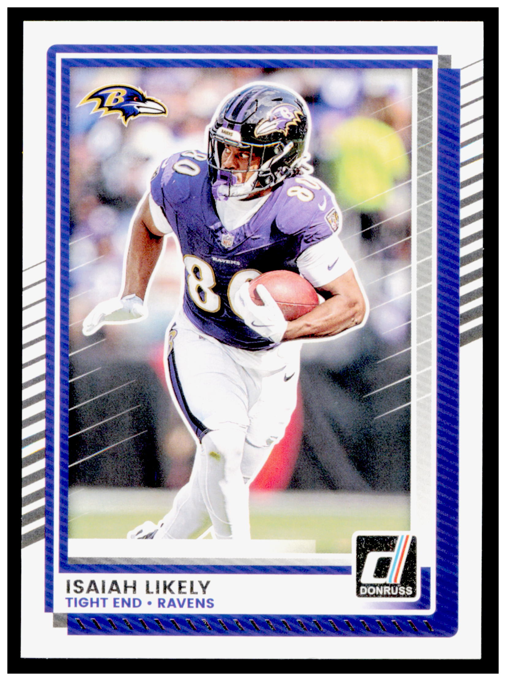 2025 Donruss Isaiah Likely Card No Name Baltimore Ravens #133