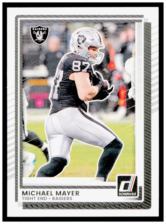 2025 Donruss Michael Mayer Card Las Vegas Raiders #117