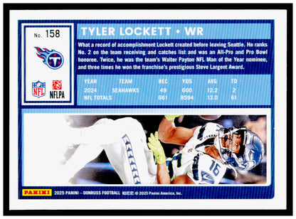 2025 Donruss Tyler Lockett Card Tennessee Titans #158