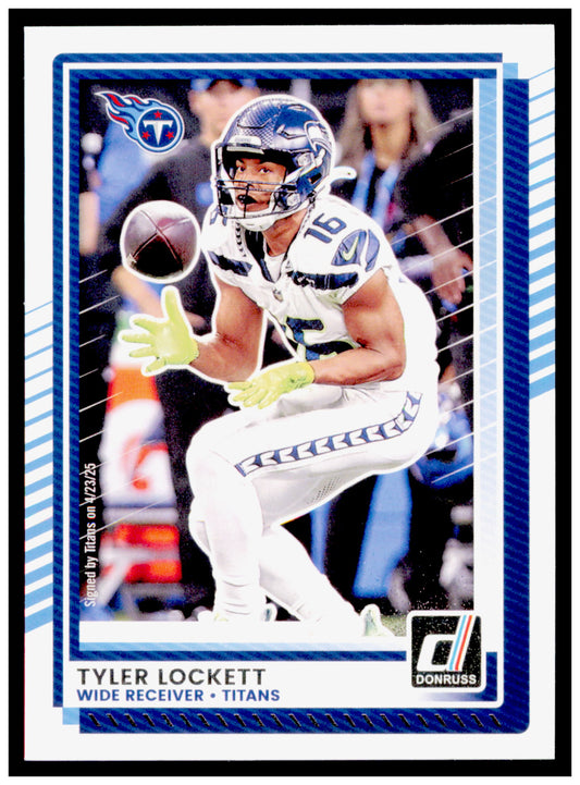 2025 Donruss Tyler Lockett Card Tennessee Titans #158