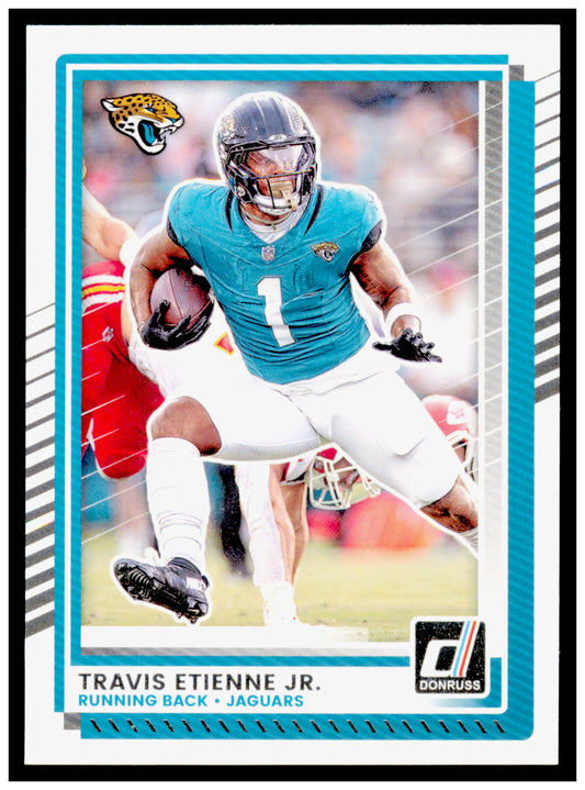 2025 Donruss Travis Etienne Jr. Card Jacksonville Jaguars #141