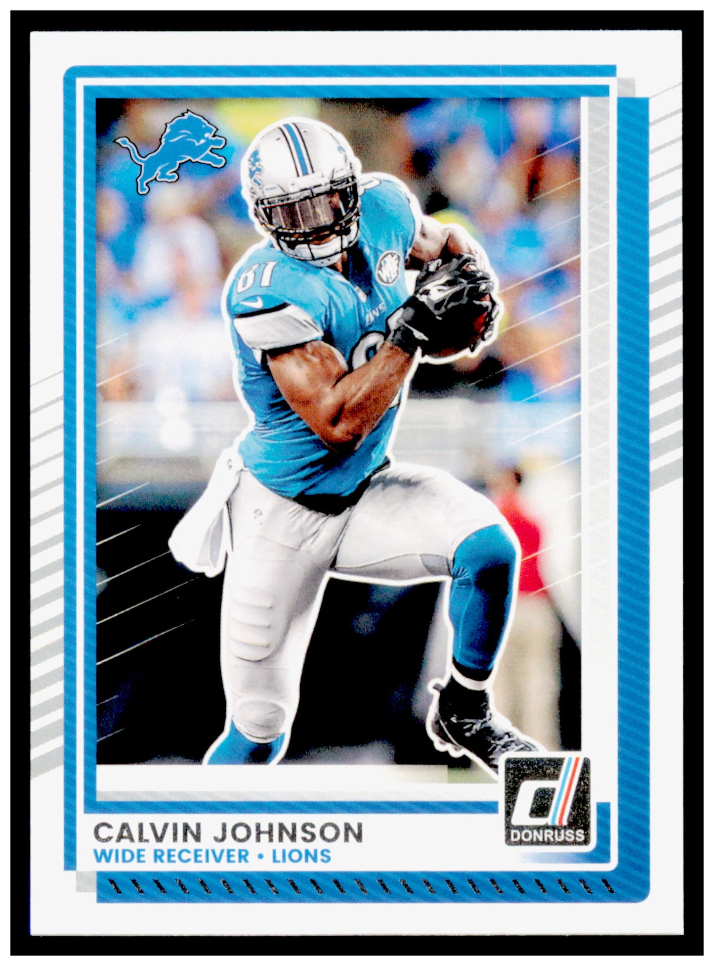 2025 Donruss Calvin Johnson Card Detroit Lions #24