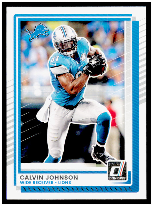 2025 Donruss Calvin Johnson Card Detroit Lions #24