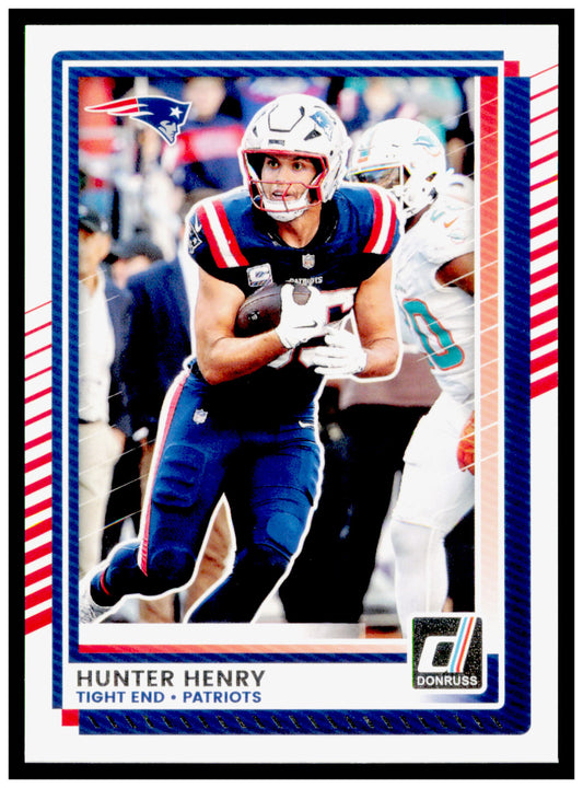 2025 Donruss Hunter Henry Card New England Patriots #69