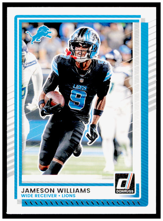 2025 Donruss Jameson Williams Card Detroit Lions #9