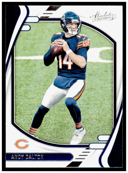 2021 Panini Absolute Andy Dalton Card Blue Chicago Bears #25