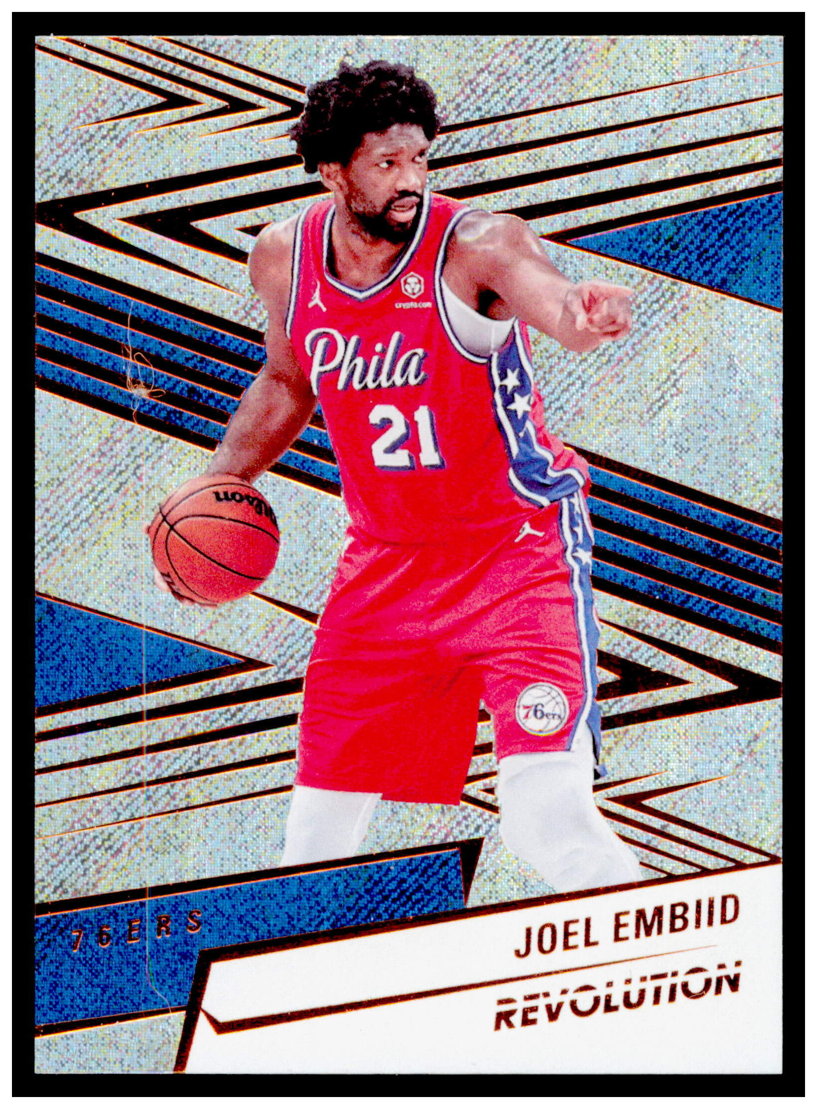 2024-25 Panini Revolution Joel Embiid Card Philadelphia 76ers #38