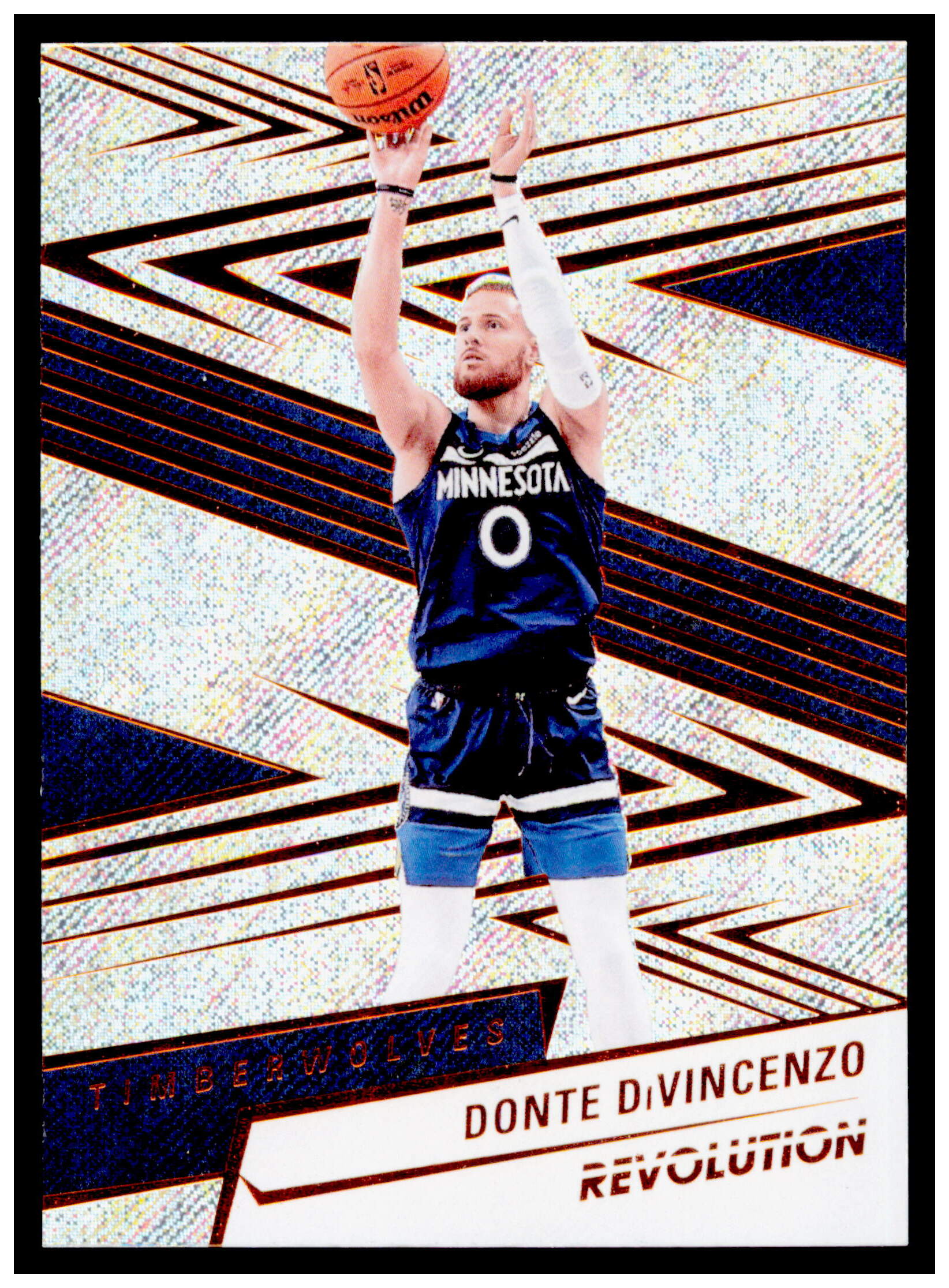 2024-25 Panini Revolution Donte DiVincenzo Card Minnesota Timberwolves #59