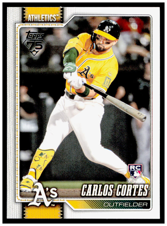 2026 Topps Carlos Cortes Card RC Athletics #249
