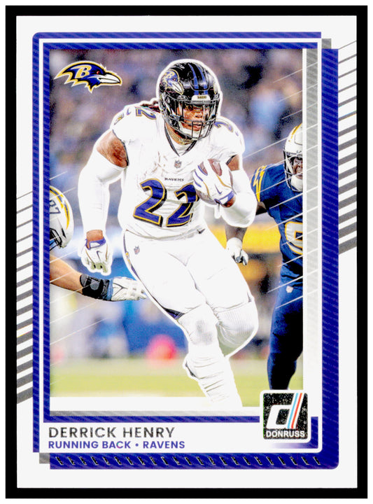 2025 Donruss Derrick Henry Card Baltimore Ravens #153
