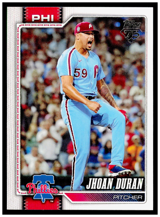 2026 Topps Jhoan Duran Card Philadelphia Phillies #83