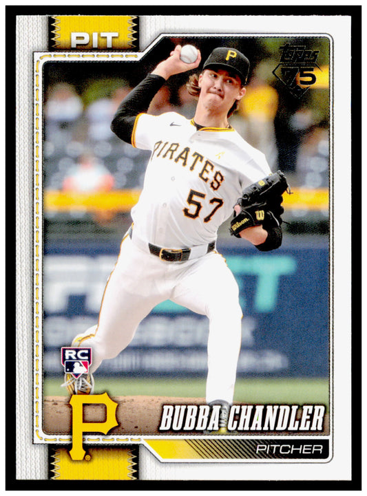 2026 Topps Bubba Chandler Card RC Pittsburgh Pirates #283