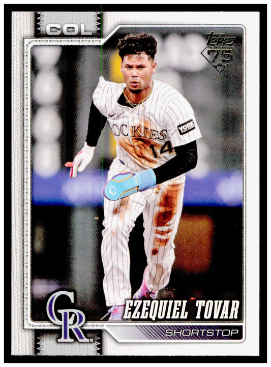 2026 Topps Ezequiel Tovar Card Colorado Rockies #136