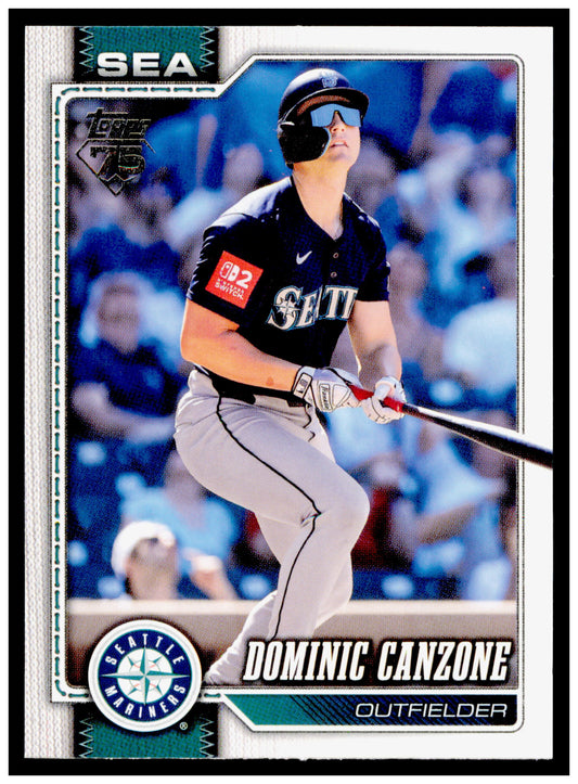 2026 Topps Dominic Canzone Card Seattle Mariners #156