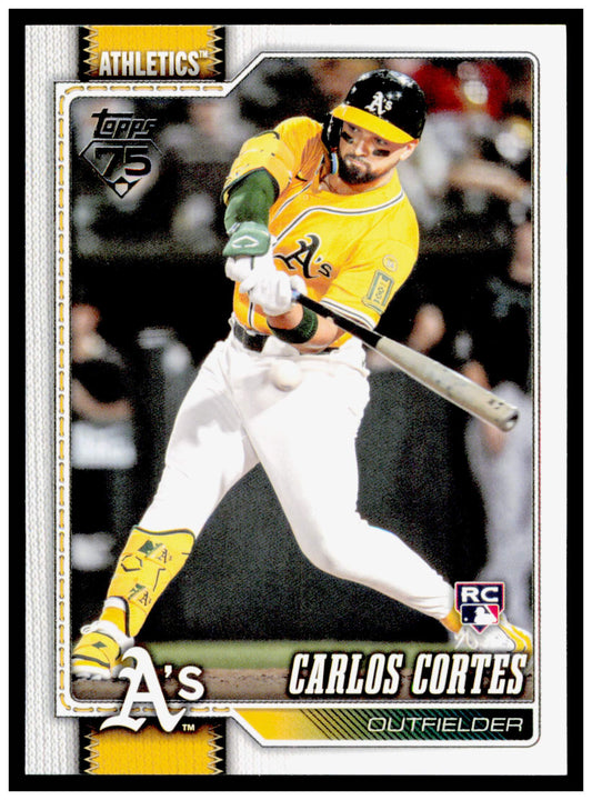 2026 Topps Carlos Cortes Card RC Athletics #249