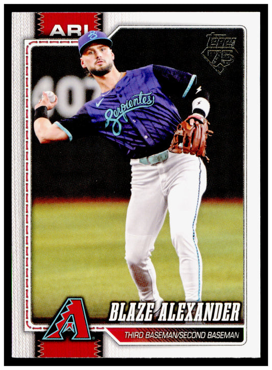 2026 Topps Blaze Alexander Card Arizona Diamondbacks #6