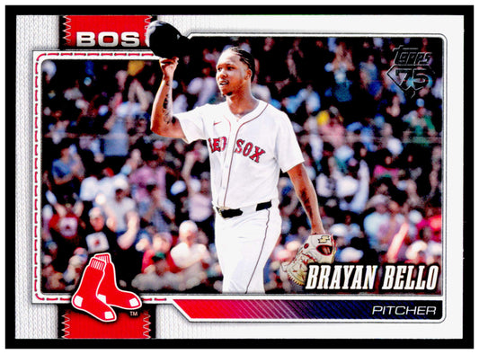 2026 Topps Brayan Bello Card Boston Red Sox #177