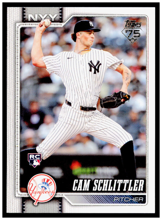 2026 Topps Cam Schlittler Card RC New York Yankees #111