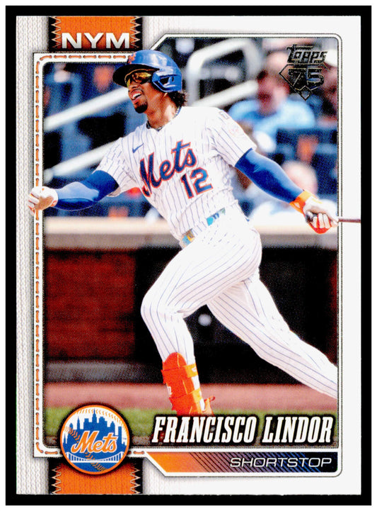 2026 Topps Francisco Lindor Card New York Mets #123