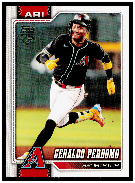 2026 Topps Geraldo Perdomo Card Arizona Diamondbacks #257