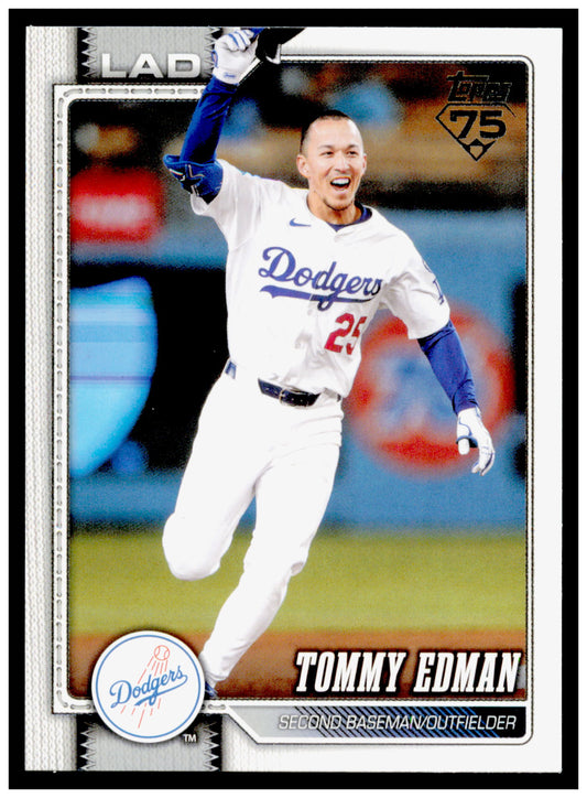 2026 Topps Tommy Edman Card Los Angeles Dodgers #222