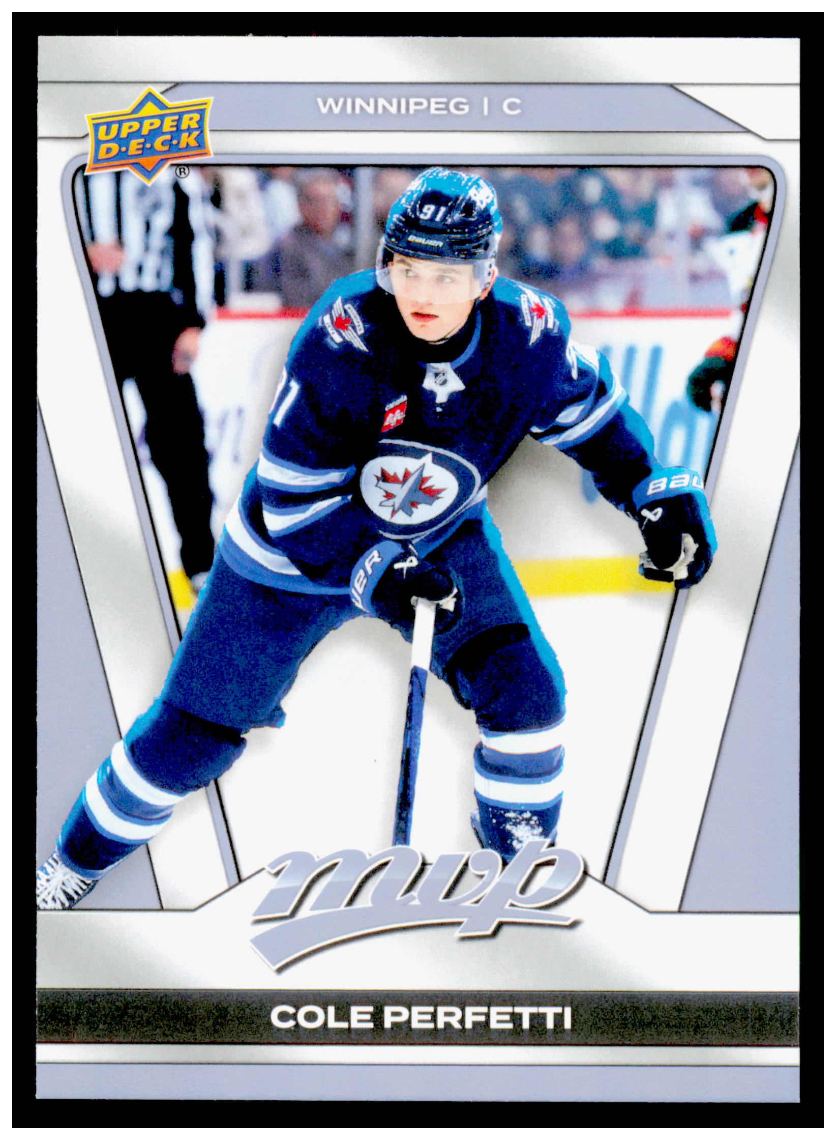 2025-26 Upper Deck MVP Cole Perfetti Card Winnipeg Jets #28