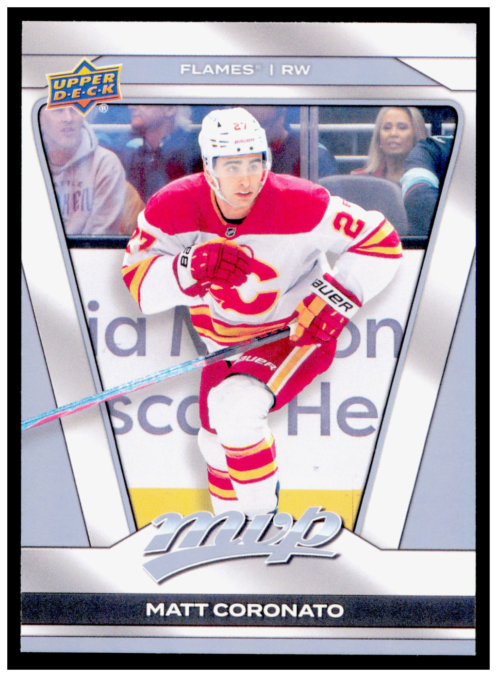2025-26 Upper Deck MVP Matt Coronato Card Calgary Flames #135