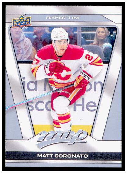 2025-26 Upper Deck MVP Matt Coronato Card Calgary Flames #135