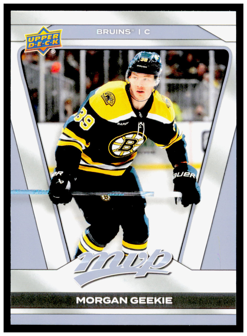 2025-26 Upper Deck MVP Morgan Geekie Card Boston Bruins #2