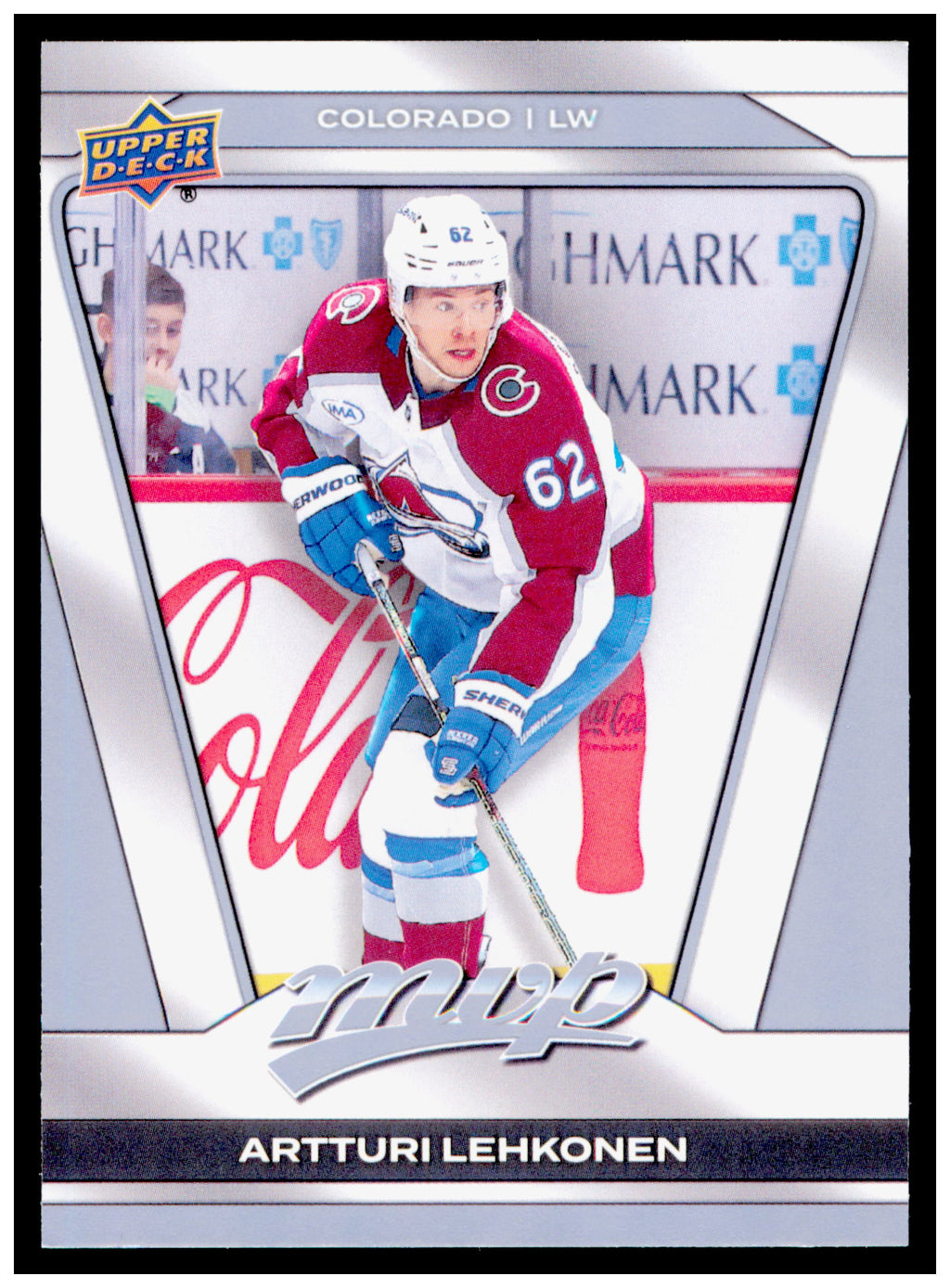 2025-26 Upper Deck MVP Artturi Lehkonen Card Colorado Avalanche #102
