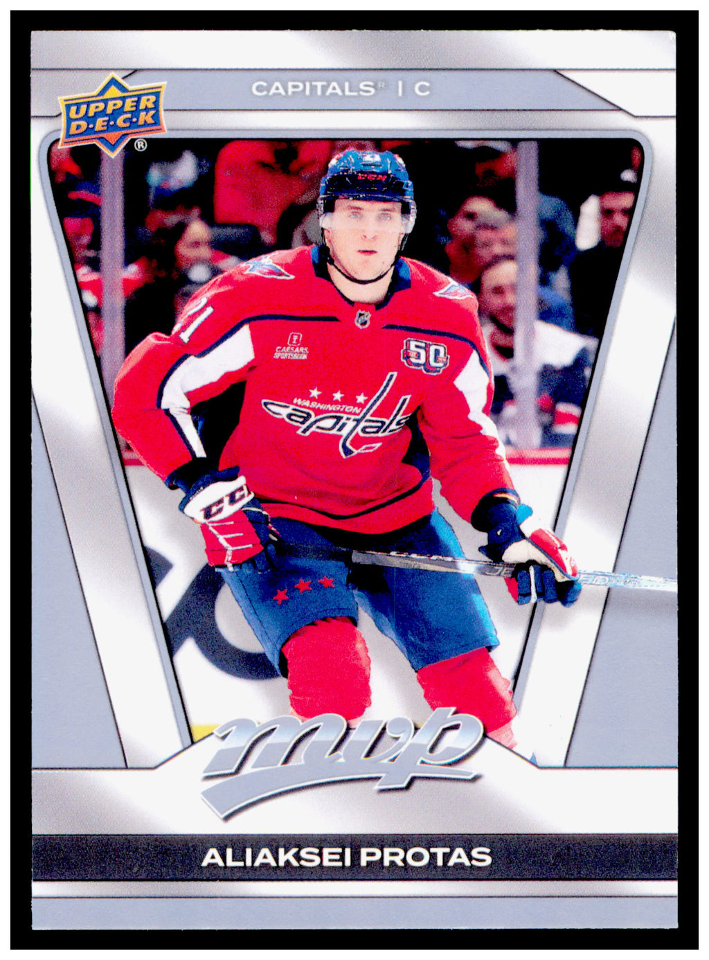 2025-26 Upper Deck MVP Aliaksei Protas Card Washington Capitals #149