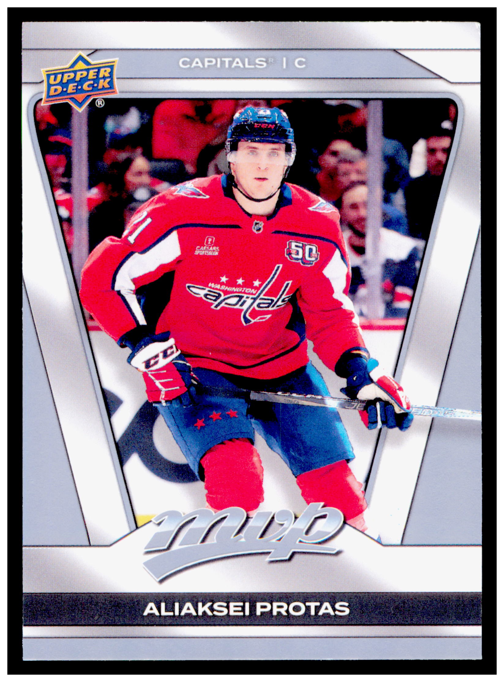 2025-26 Upper Deck MVP Aliaksei Protas Card Washington Capitals #149