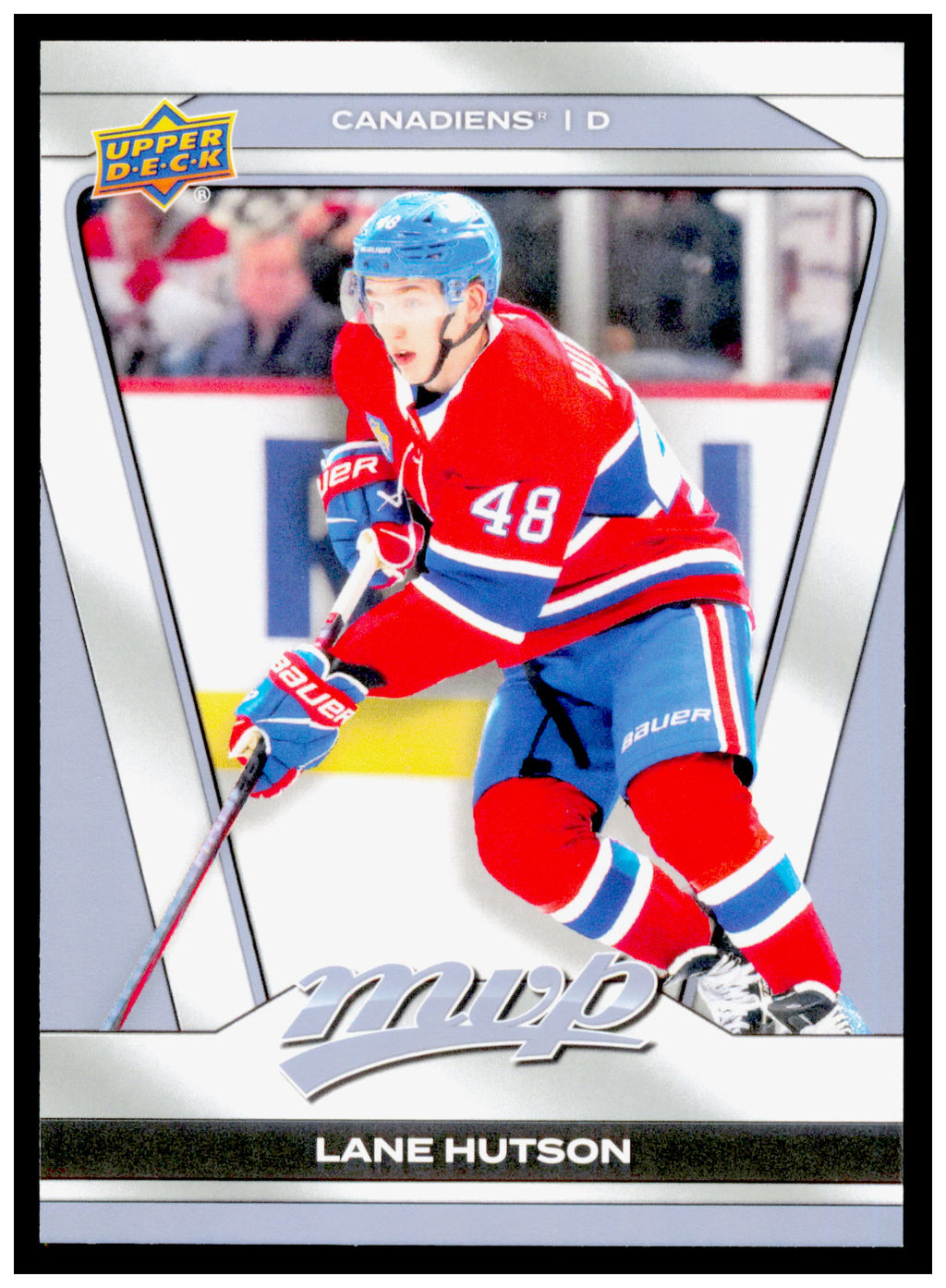 2025-26 Upper Deck MVP Lane Hutson Card Montreal Canadiens #84