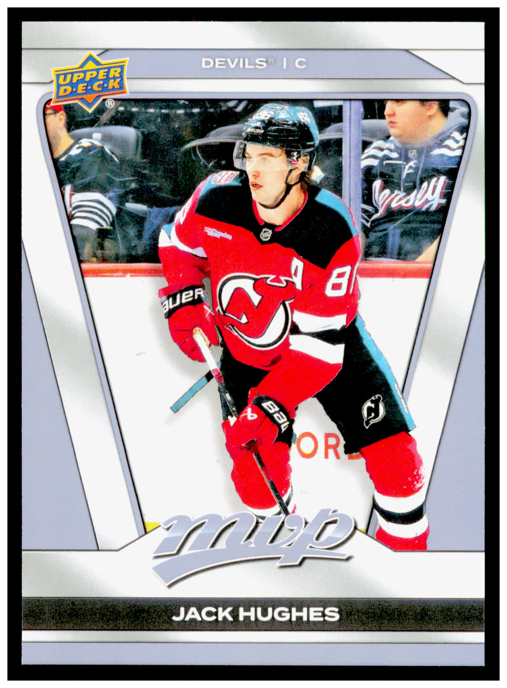 2025-26 Upper Deck MVP Jack Hughes Card Panel Singles New Jersey Devils #PR-2