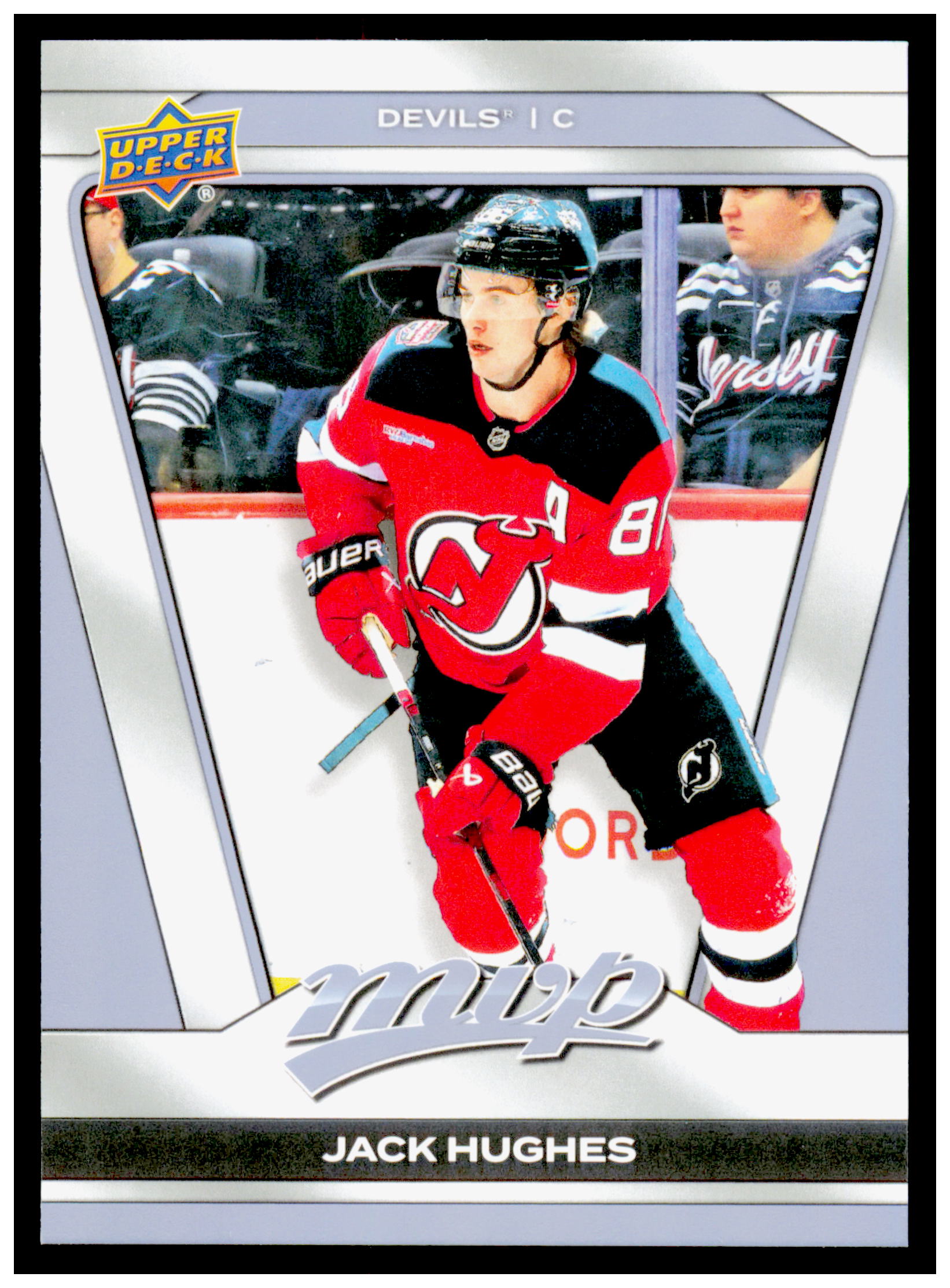 2025-26 Upper Deck MVP Jack Hughes Card Panel Singles New Jersey Devils #PR-2