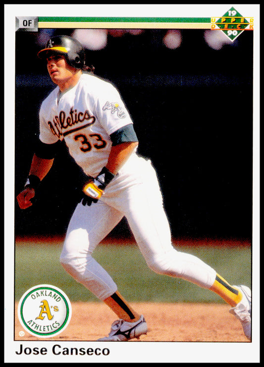 1990 Upper Deck Jose Canseco Card Oakland Athletics #66