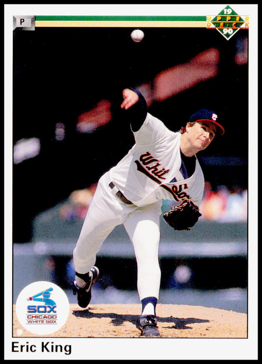 1990 Upper Deck Eric King Card Chicago White Sox #651