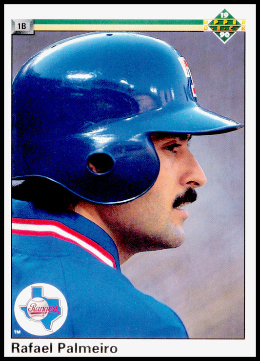 1990 Upper Deck Rafael Palmeiro Card Texas Rangers #335