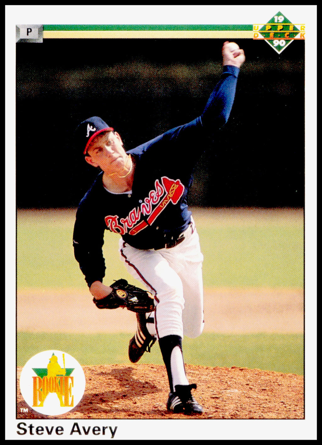 1990 Upper Deck Steve Avery Card Atlanta Braves #65