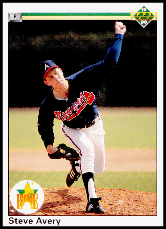 1990 Upper Deck Steve Avery Card Atlanta Braves #65