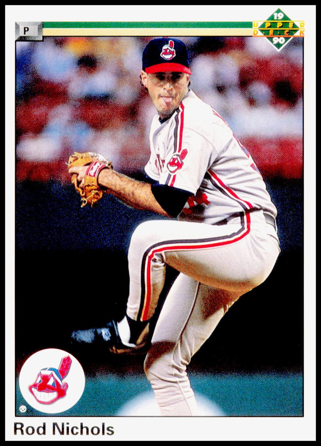 1990 Upper Deck Rod Nichols Card Cleveland Indians #572