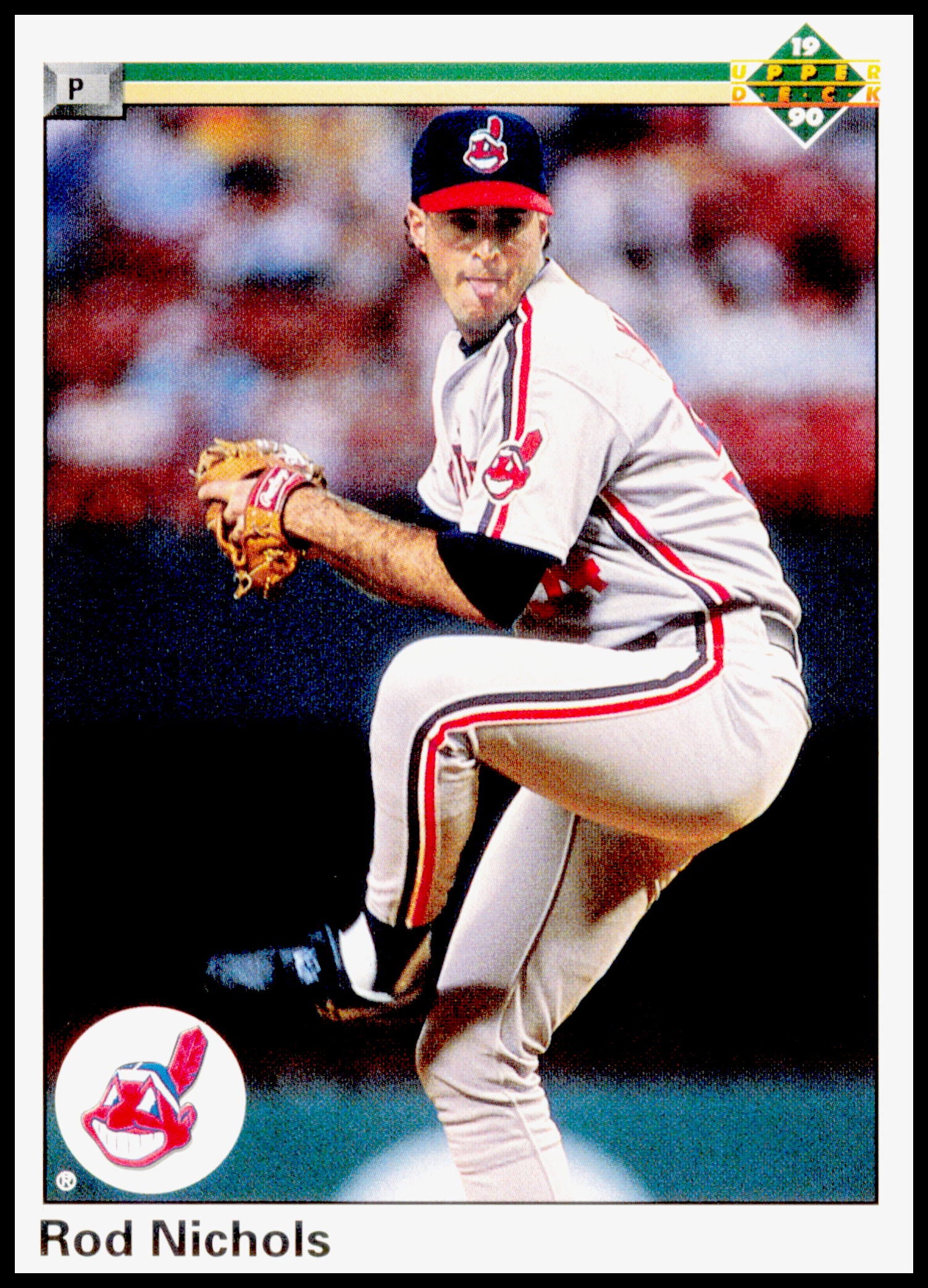 1990 Upper Deck Rod Nichols Card Cleveland Indians #572