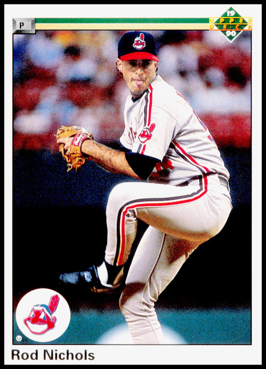 1990 Upper Deck Rod Nichols Card Cleveland Indians #572