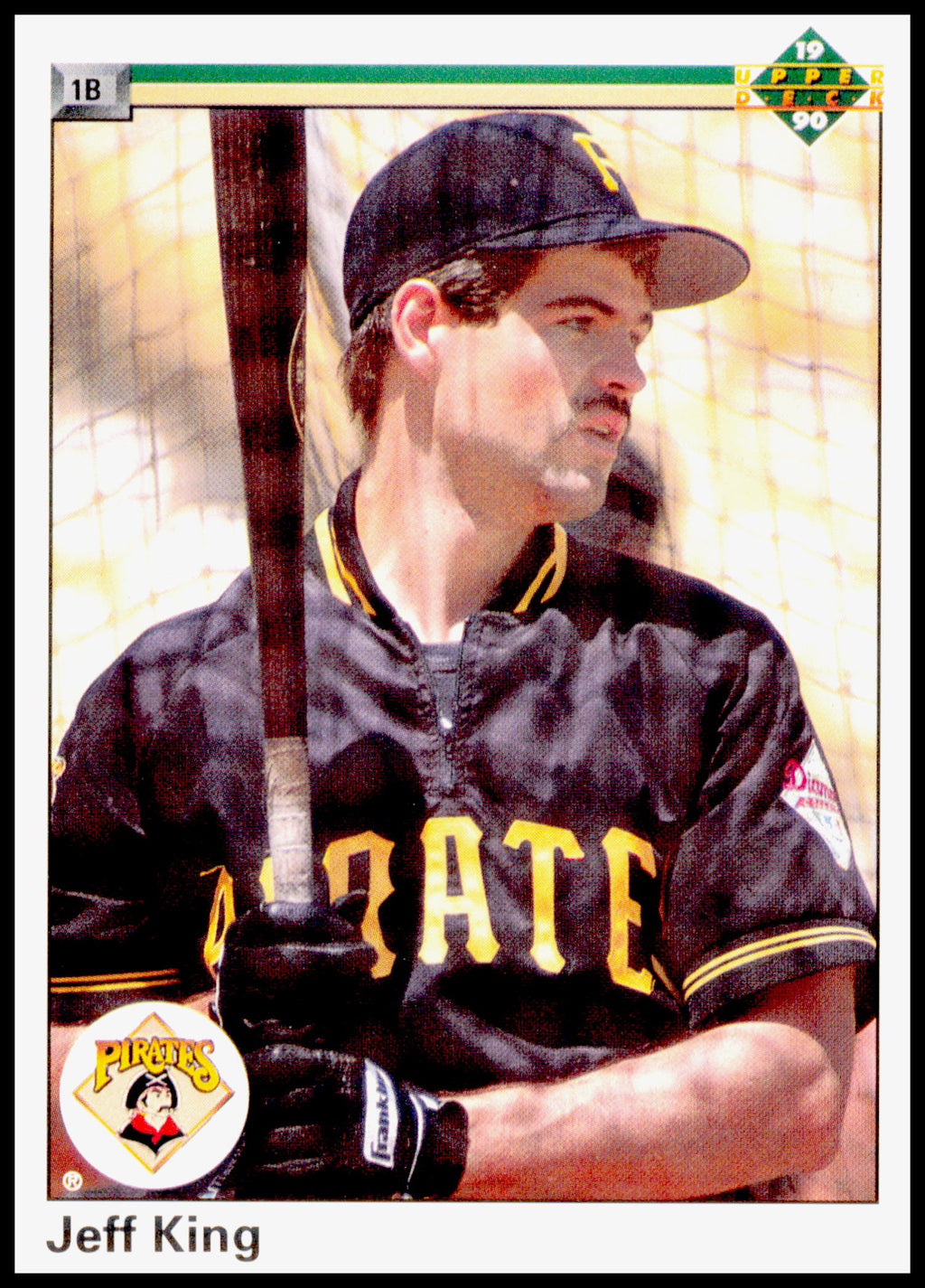 1990 Upper Deck Jeff King Card Pittsburgh Pirates #557